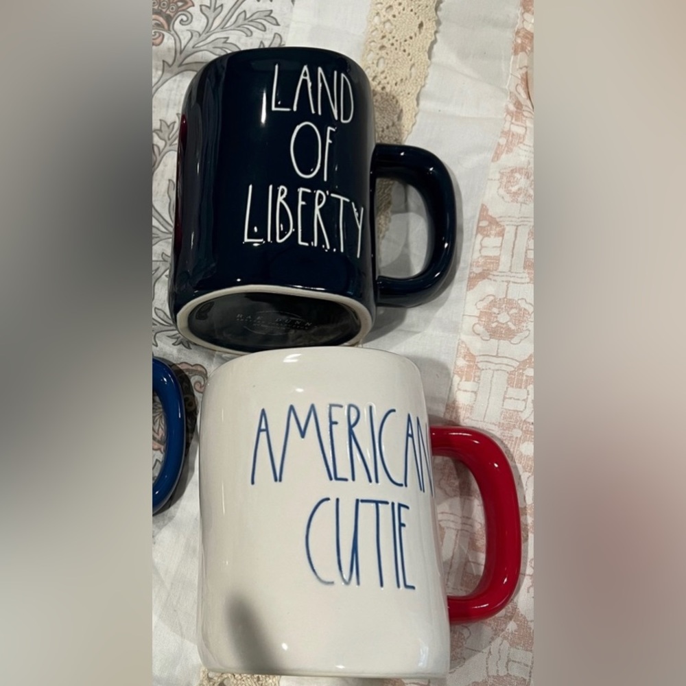 Rae Dunn Patriotic Mugs